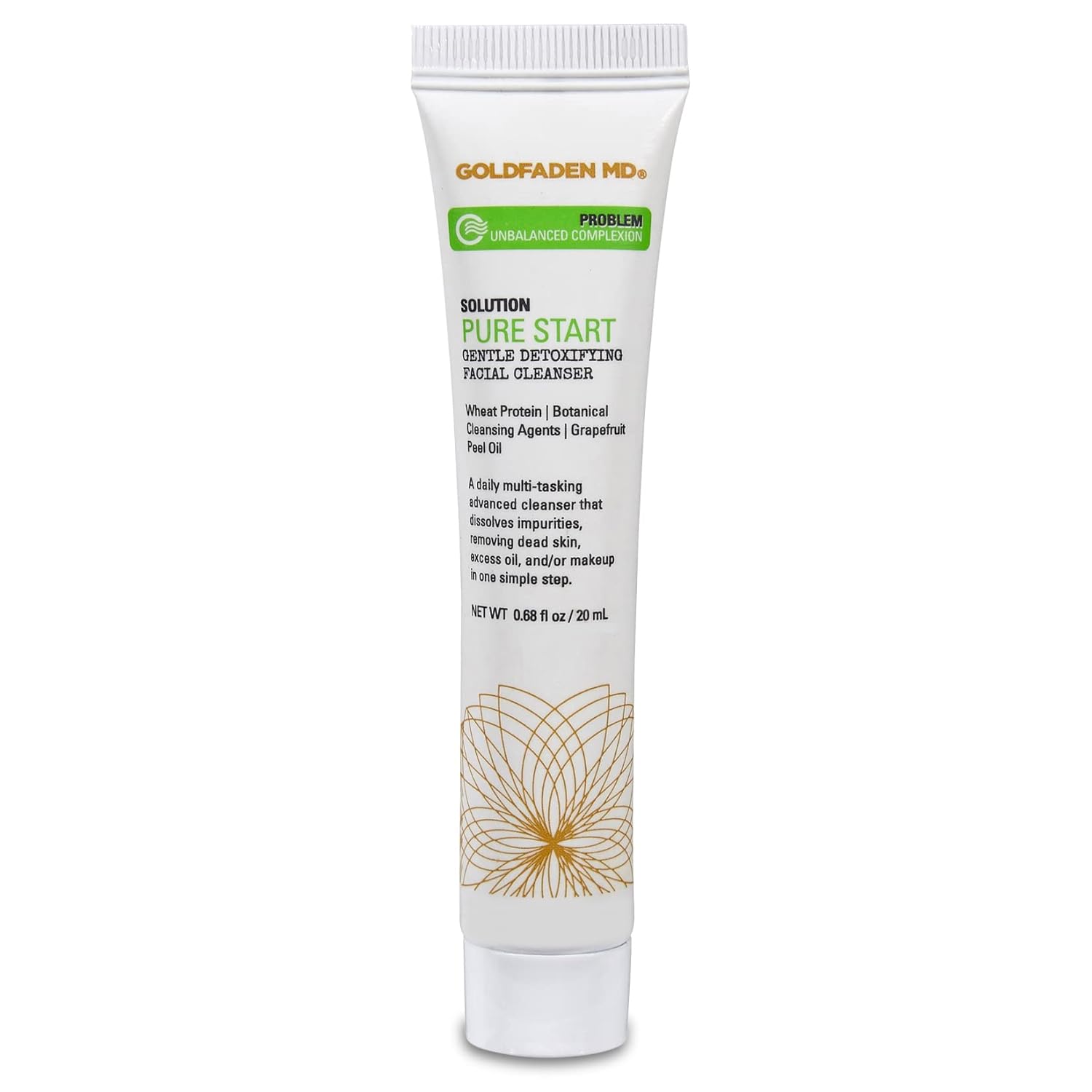 Goldfaden Md Pure Start Gentle Detoxifying Natural Facial Cleanser, 5 Fl Oz