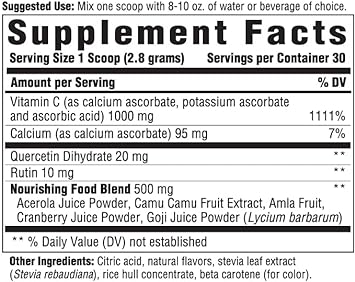 INNATE Response Formulas C Complete Powder - Antioxidant Vitamin C Powder Supplement - Helps Support The Immune System -Vegetarian and Non-GMO - 2.96 Oz. (30 Servings)