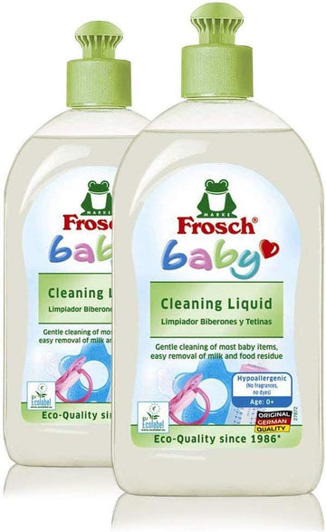 FROSCH Baby Cleaning Liquid, For Toys, Dishes, and More 16.9 oz (pack of 2)