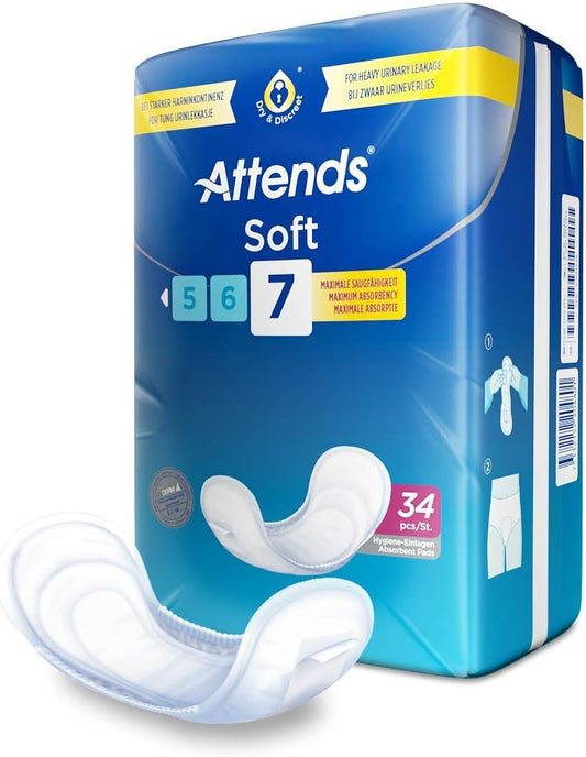 Attends Soft 7 Micro-Incontinence Pad Pack Of 34