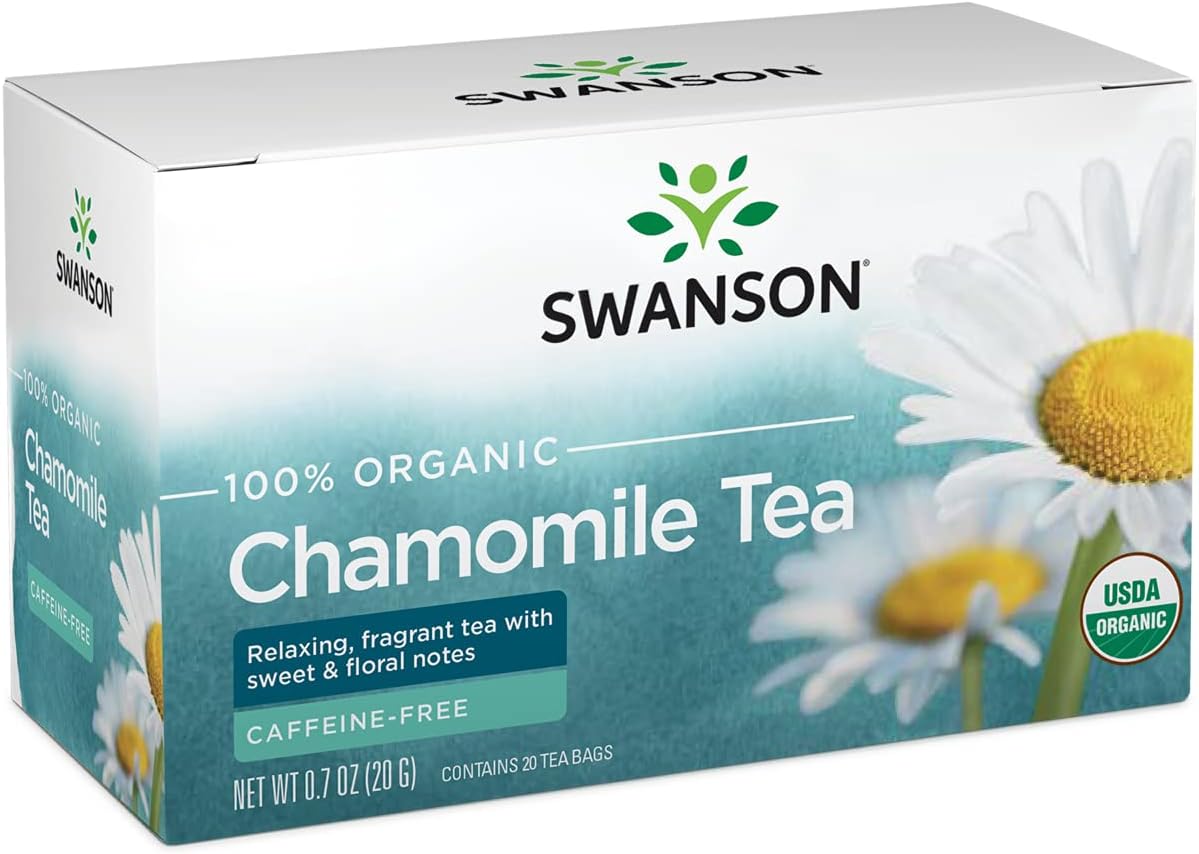 Swanson 100% Certified Organic Chamomile Tea 20 Bag(S)
