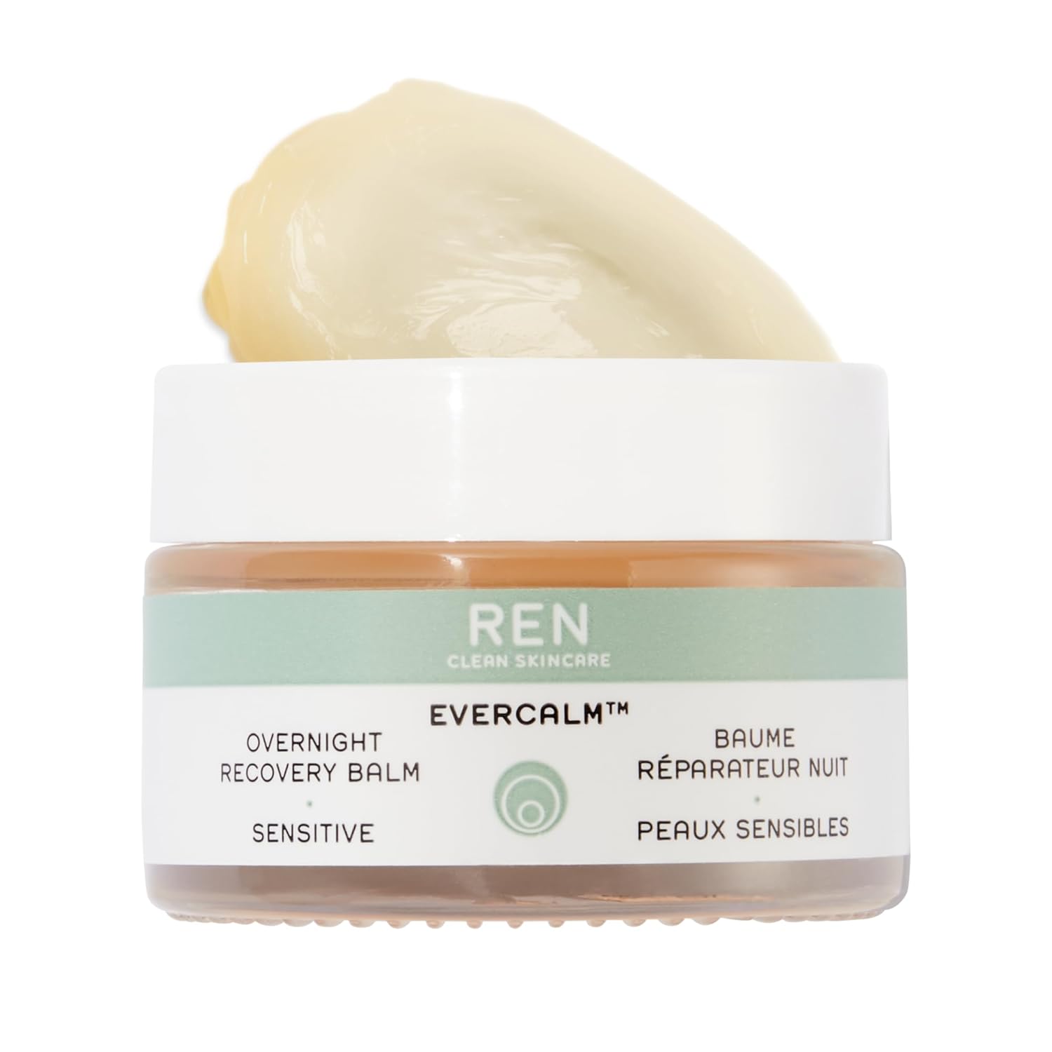 Ren Clean Skincare Overnight Recovery Balm - Face Moisturizer For Dry And Sensitive Skin, Moisturizing Hydrating Pm Facial Night Cream, Daily Ointment Clinically Proven To Help Repair The Skin Barrier