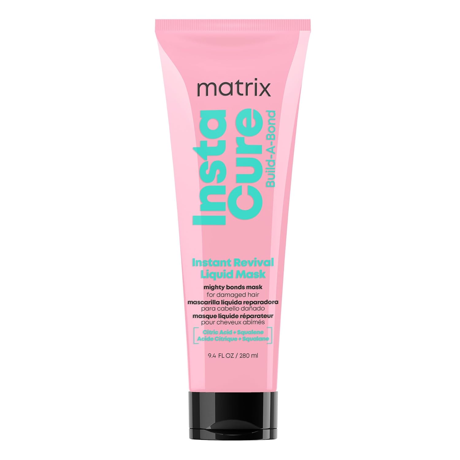 Matrix Instacure Build-A-Bond Instant Revival Liquid Mask | Bonding Care | Repairs Very Damaged Hair | Citric Acid & Squalane | Strengthens, Softens & Smooths | Vegan, Sulfate & Paraben-Free | 280Ml