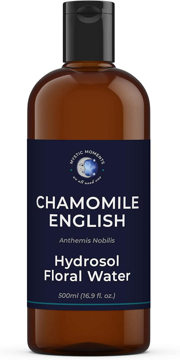 Mystic Moments | English Chamomile Natural Hydrosol Floral Water 500ml | Perfect for Skin, Face, Body & Homemade Beauty Products Vegan GMO Free
