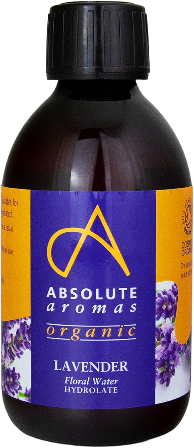 Absolute Aromas Certified Organic Lavender Water 250ml - Pure, Natural, Nourishing and Hydrating Facial Toner : Amazon.co.uk: Beauty
