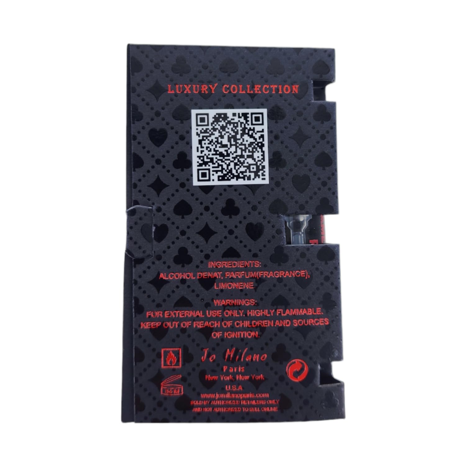 Jo Milano Game Of Spades Rouge Extrait De Parfum Spray 0.10 Ounce (Unisex) : Beauty & Personal Care