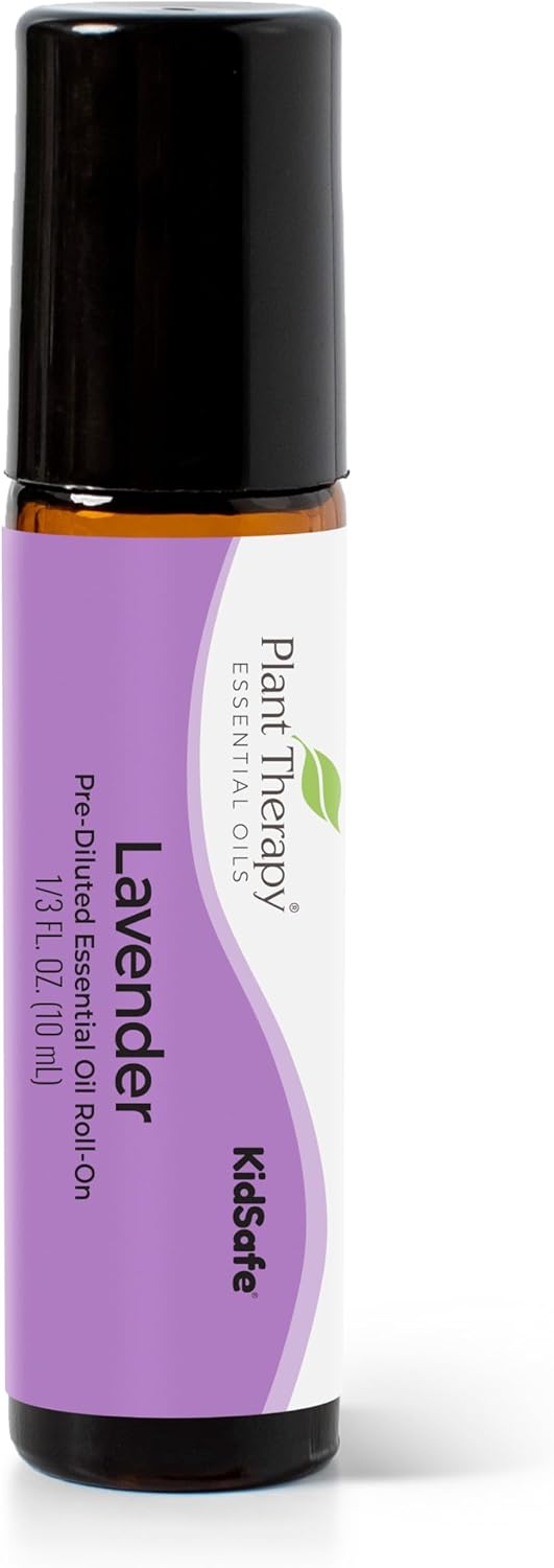 Plant Therapy Lavender Essential Oil 100% Pure, Pre-Diluted Roll-On, Natural Aromatherapy, Therapeutic Grade 10 Ml (1/3 Oz)