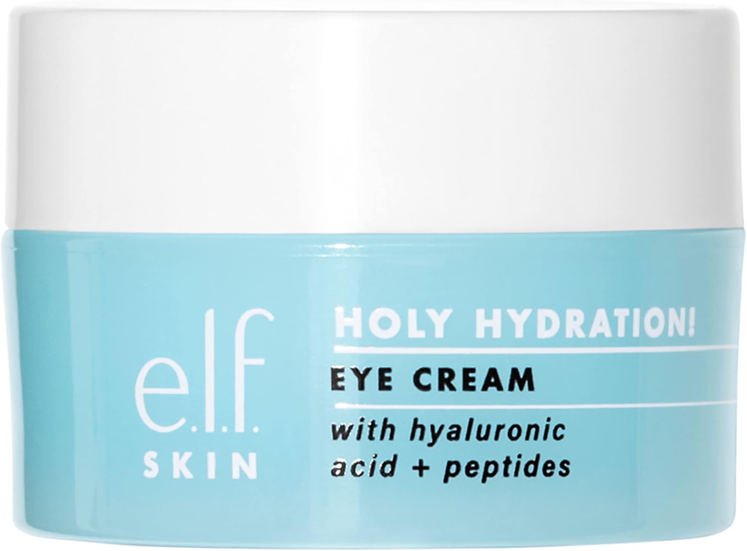 E.L.F. Skin Holy Hydration! Eye Cream, Infused With Hyaluronic Acid & Peptides, Minimizes Dark Circles, 0.53 Oz (15G)