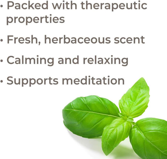Plant Therapy Usda Certified Organic Basil Linalool Essential Oil 10 Ml (1/3 Oz) 100% Pure, Therapeutic Grade