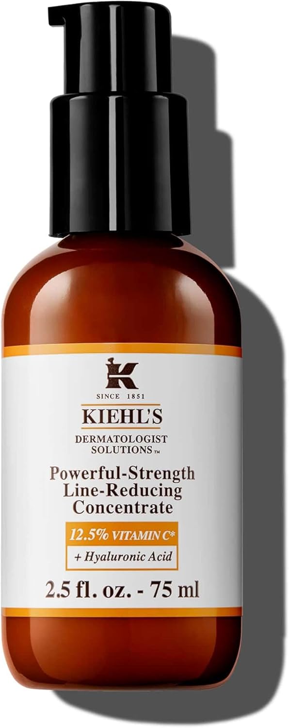 Kiehl'S Powerful-Strength 12.5% Vitamin C Serum, Line-Reducing Concentrate Face Serum