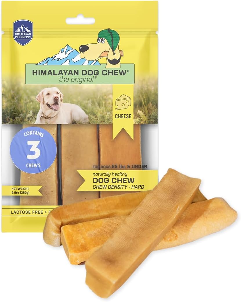 Himalayan Dog Chew Original Yak Cheese Dog Chew, 3 Xl/Large Sticks, 3.3 Oz, Gluten Free, Healthy Dog Treats, Grain & Lactose Free 100% Natural, Long Lasting Dog Chews For Dogs Under 65 Lbs