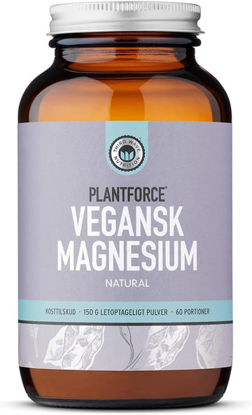 Plantforce Vegan Magnesium Natural 150G Powder - 60 Servings