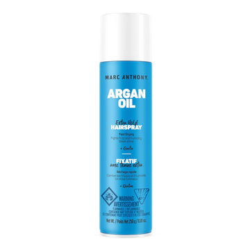 Marc Anthony Argan Oil Hairspray With Keratin, Extra Hold - Volumizing Hair Spray Fights Frizz & Humidity - Nourishing Argan Oil Of Morocco Texturizing & Hair Styling Spray - Sulfate & Paraben Free