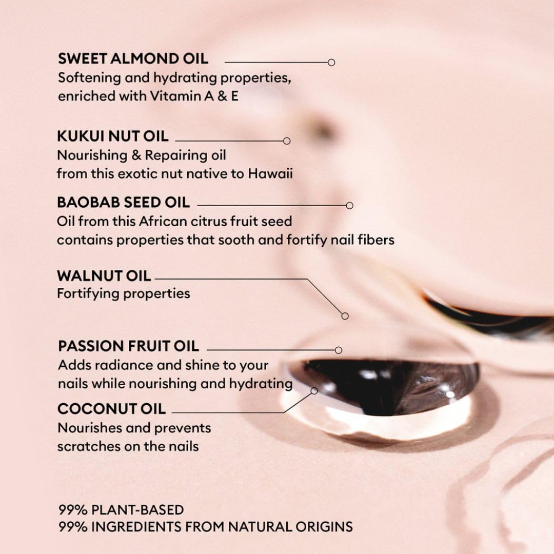 Manucurist Green Oil Nail Care - Nail & Cuticle Oil For Nails - Nourishes And Regenerates Nails And Cuticles - Promotes Growth - Blend Of 6 Oils - 99% Bio-Sourced - Nail Care - 0.5 Fl Oz Bottle : Beauty & Personal Care