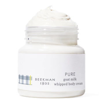 Beekman 1802 Whipped Body Butter Cream With Goat Milk - Deeply Moisturizes, Softens Skin - Natural & Gentle For All Skin Types - Non-Greasy, Cruelty-Free, 8 Oz