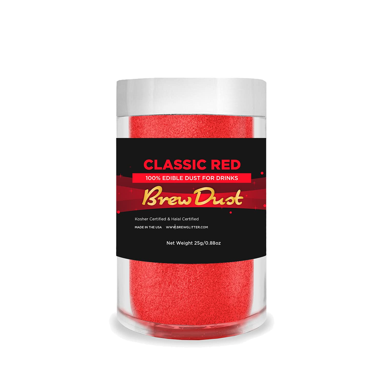 Bakell'S Classic Red Brew Dust (25G, 1X Jar) | Edible Shimmer Dust For Any Beer, Cocktail Or Mocktail Beverage! : Grocery & Gourmet Food