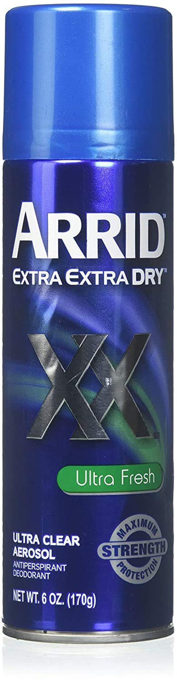 Arrid Xx Extra Extra Dry Aerosol Antiperspirant Deodorant, Regular 4 Oz