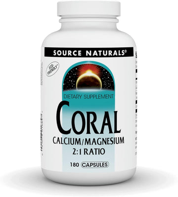 Source Naturals Coral Calcium/Magnesium 2:1 Ratio - 180 Capsules