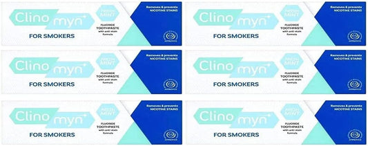 Clinomyn Anti-Stain Flouride Toothpaste For Smokers - Pack Of 6