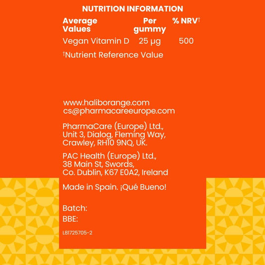 HALIBORANGE Adult VIT D3 Gummies 45