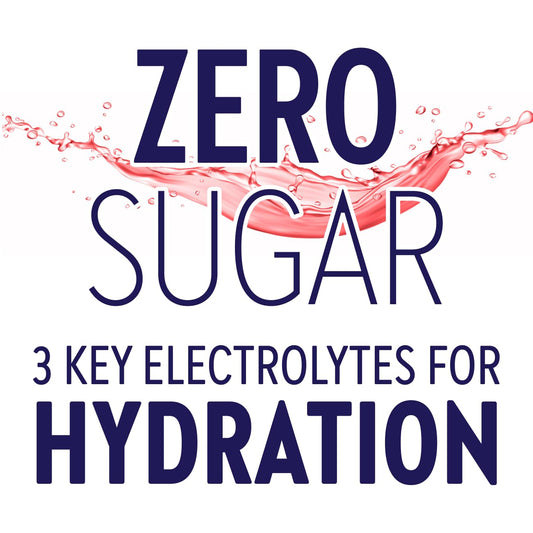 Pedialyte Electrolyte Drink Mix, Zero Sugar, Strawberry, 8 Single-Serving Powder Packets