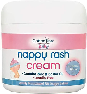 Scotvision 3 X Nauge Nappy Rash Cream Zinc & Castor Oil 200Ml Lanolin Free ( Formerly Cotton Tree)