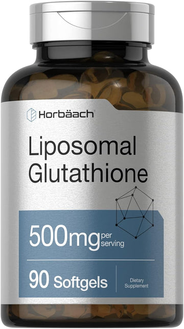 Horbaach Liposomal Glutathione Softgels 500mg | 90 Count | Non-GMO & Gluten Free Supplement