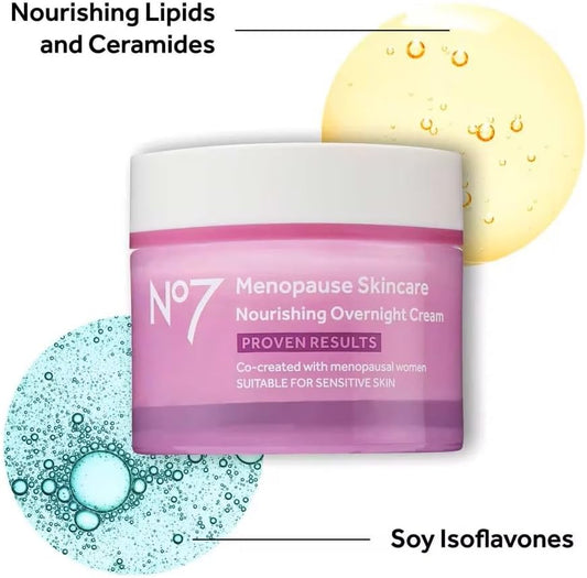 No7 Menopause Skincare Nourishing Overnight Cream 50Ml (Pack Of 1)