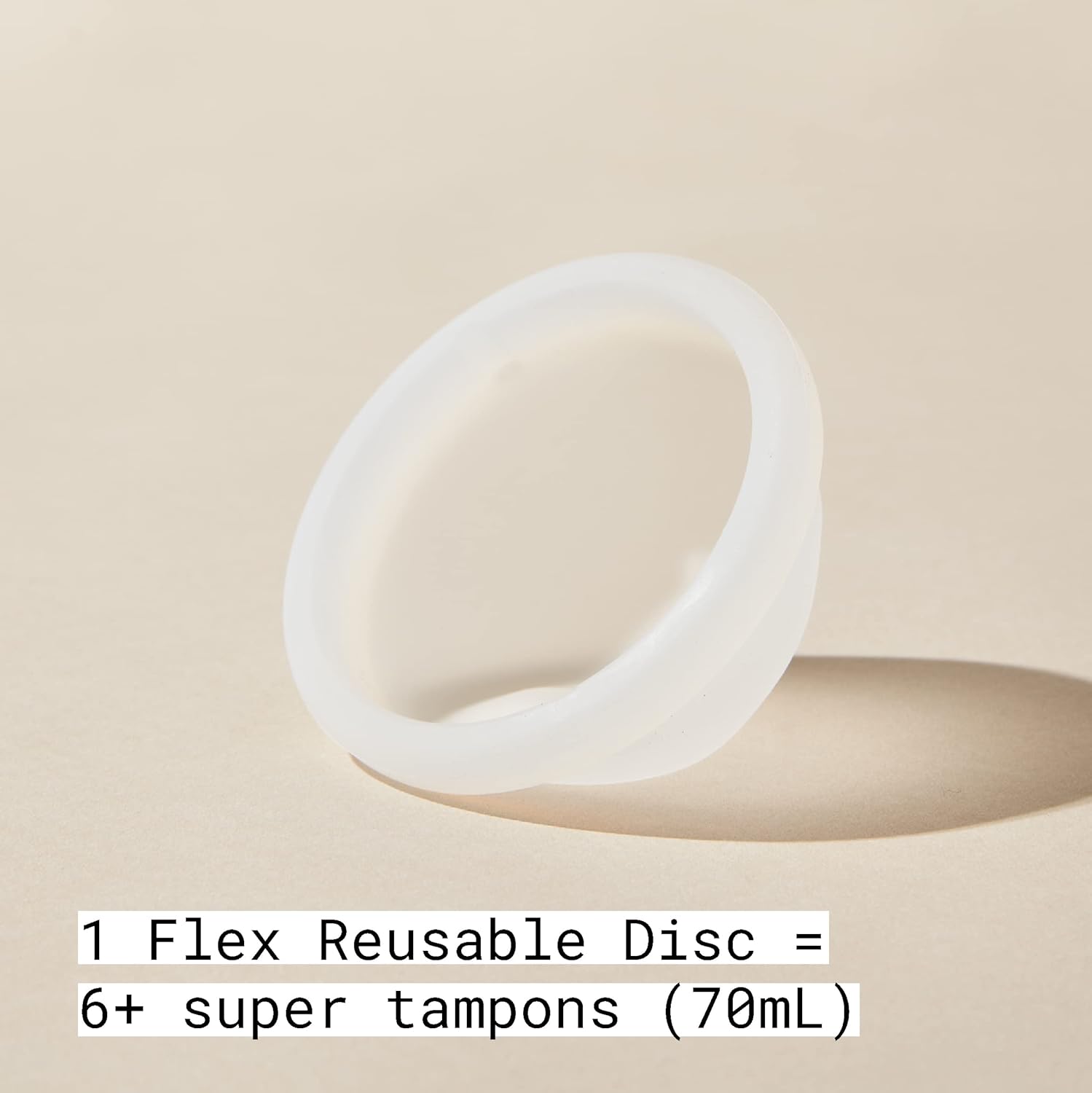 Flex Reusable Disc | Reusable Menstrual Disc | Tampon, Pad, And Cup Alternative | Capacity Of 6 Super Tampons | Lasts For Years | Includes Carrying Pouch & 2 Free Disposable Discs