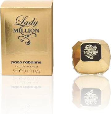 Lady Million By Paco Rabanne 0.17 Oz Eau De Parfum Miniature Collectible By Unknown