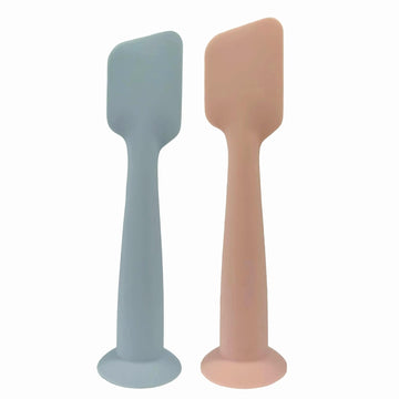 2 Pack Diaper Cream Soft Silicone Brush with Suction Base, Diaper Cream Spatula for Butt Paste Diaper Cream, Perfect for for Babies, Newborn