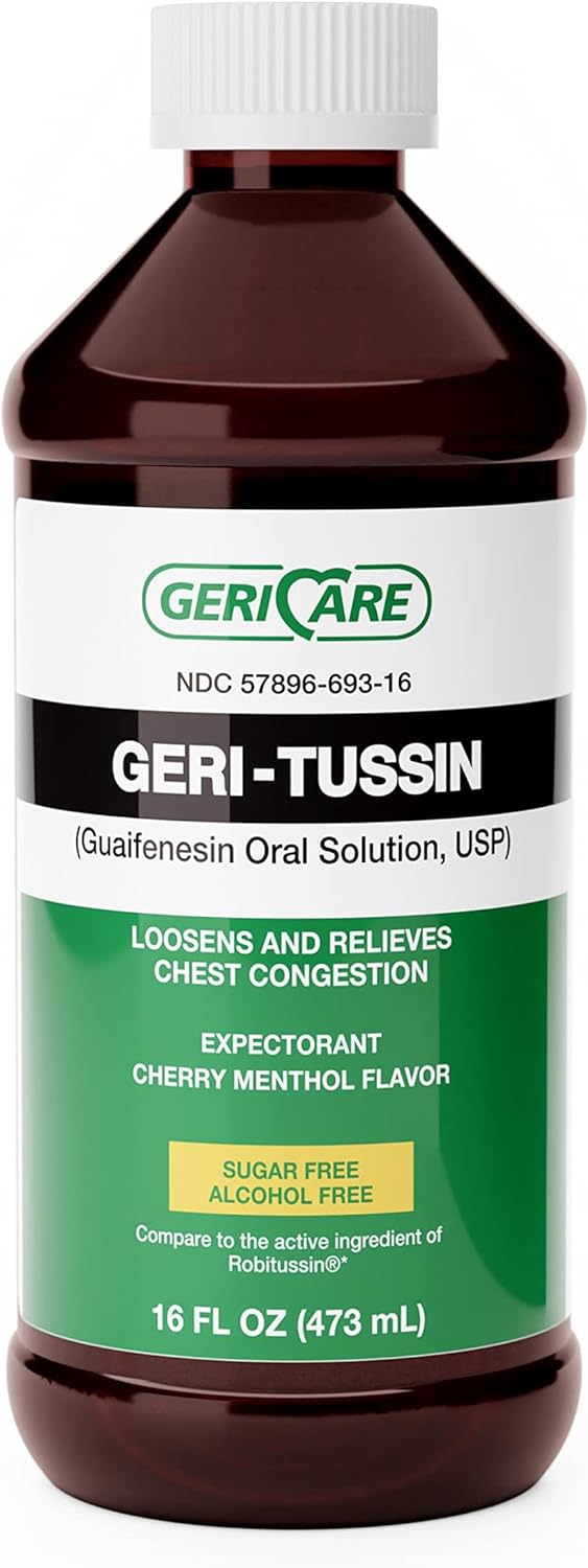 Geri-Care Cold and Cough Relief 100 mg / 5 mL Strength Liquid, 5676 Ct
