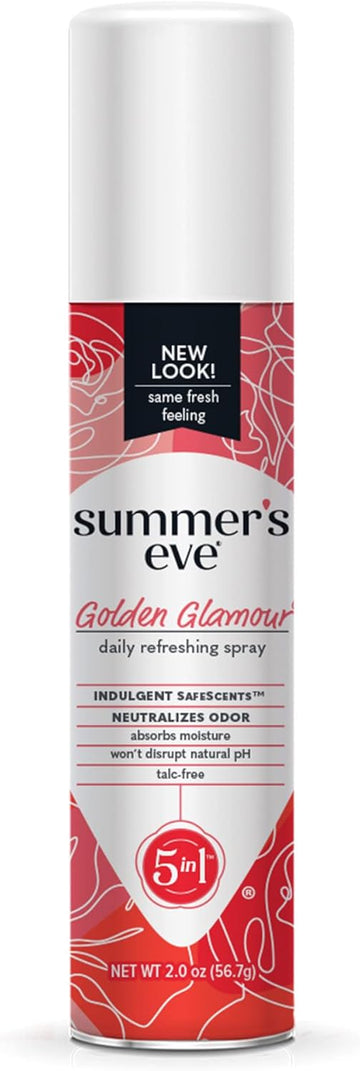 Summer'S Eve Golden Glamour Daily Refreshing Feminine Spray, 2 Oz