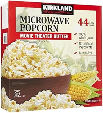 Kirkland Signature Microwave Popcorn, 3.3 Oz, 44 Count By Kirkland Signature