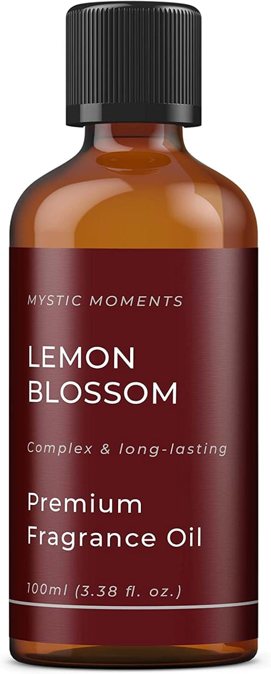 Mystic Moments | Lemon Blossom Fragrance Oil - 100Ml - Perfect For Soaps, Candles, Bath Bombs, Oil Burners, Diffusers And Skin & Hair Care Items