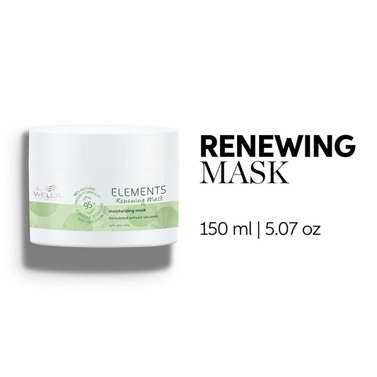 Wella Professionals Elements Silicone Free Renewing Moisturizing Hair Mask For All Types Normal To Oily Scalp Fl Oz