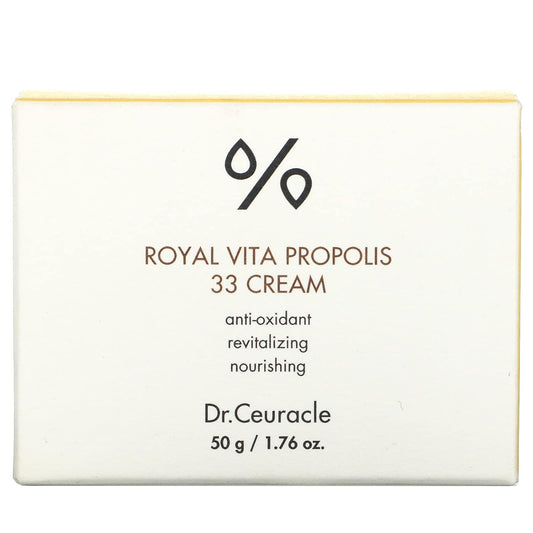 Dr.Ceuracle Royal Vita Propolis 33 Cream (50Ml / 1.69 Fl. Oz.) - Ultimate Glow And Nourish Cream For Radiant Skin, Vitamin, Propolis, Royal Jelly Extract