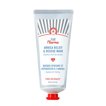 First Aid Beauty FAB Pharma Arnica Relief & Rescue Mask – Soothing Leave-On Face Mask for Dry Skin - 3.4 oz