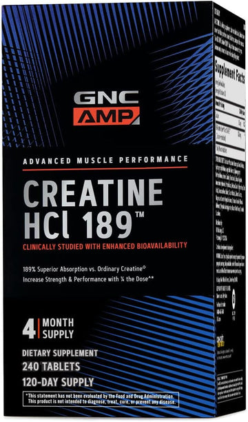 Gnc Amp Hcl 189, 240 Tablets