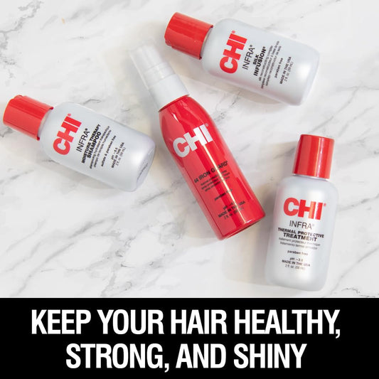 CHI Infra The Essentials Kit with Infra Shampoo, 44 Iron Guard, Infra Treatment and Silk Infusion