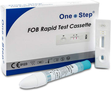 One Step Bowel Test, 1 Test Pack, Colon Faecal Screening Test Kit, Occult Blood In Stools Home Testing, Fob Detection, Ulcers, Polyps, Colitis, Cancer Screen