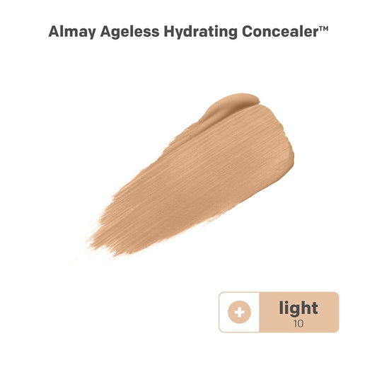 Almay Anti-Aging Concealer, Face Makeup With Hyaluronic Acid, Niacinamide, Vitamin C & E, Hypoallergenic-Fragrance Free, 030 Medium, 0.37 Fl Oz