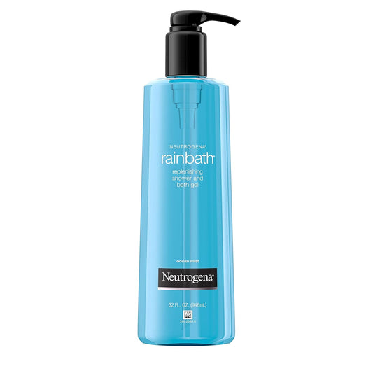 Neutrogena Rainbath Body Wash, Refreshing, Moisturizing Daily Body Cleanser And Shaving Gel With Clean Rinsing Lather, Ocean Mist Scent, 32 Fl. Oz