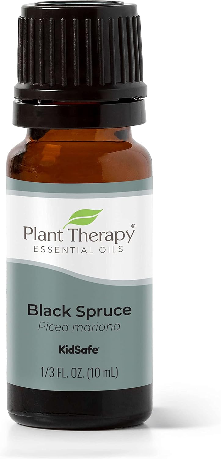 Plant Therapy Black Spruce Essential Oil 10 Ml (1/3 Oz) 100% Pure, Undiluted, Therapeutic Grade