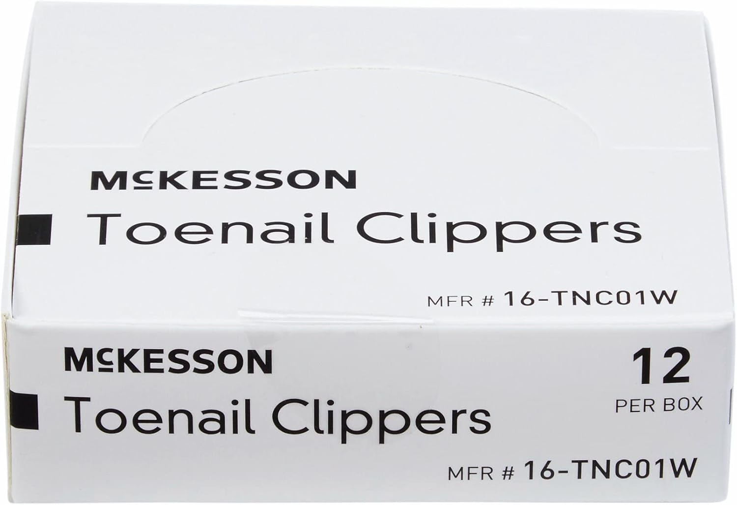 McKesson Toenail Clippers with File - Steel Nail Clippers with Thumb Squeeze Lever, 120 Count : Beauty & Personal Care