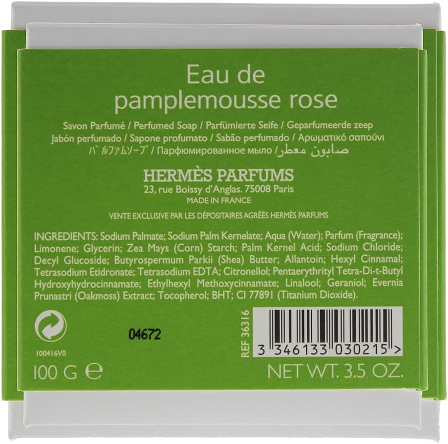 Hermès Eau De Pamplemousse Rose Perfumed Soap 100G