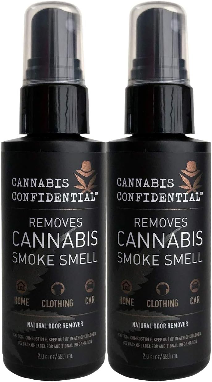 Natural Odor Eliminator Spray, 2 Fluid Ounce (Pack Of 2), Safe And Natural Smoke Odor Eliminator For Hands, Hair, Clothes, House And Car