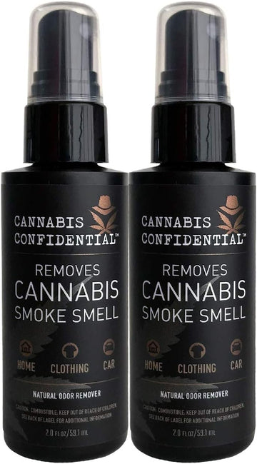 Natural Odor Eliminator Spray, 2 Fluid Ounce (Pack Of 2), Safe And Natural Smoke Odor Eliminator For Hands, Hair, Clothes, House And Car