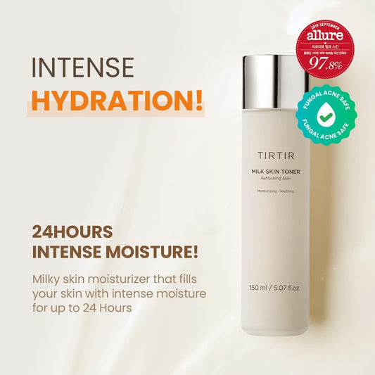 Tirtir Milk Skin Rice Toner - Deep Moisturizing, Hydrating And Refreshing For Face, Niacinamide, Ceramide, Rice Bran Extract, Nature-Oriented Ingredients, Korean Skin Care, Vegan, 150Ml / 5.07 Fl.Oz