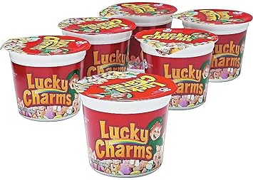Lucky Charms Cereal, Oats And Marshmallows, 1.7 Oz, 6/Bx (Gem13899)